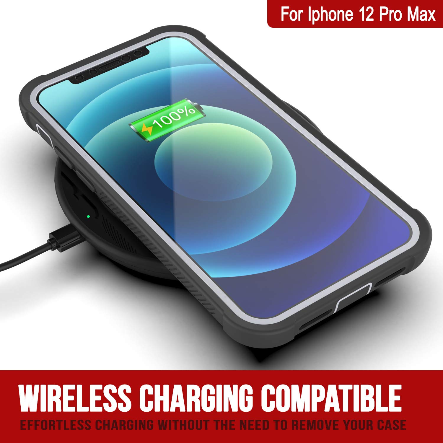 PunkCase iPhone 12 Pro Max Case [Spartan Series] - Clear Rugged Heavy Duty Cover with Built-in Screen Protector | Ultra Slim 360° Full Body Protection for iPhone 12 Pro Max (2020, 6.7 Inch) | Shockproof & Scratch Resistant for Outdoor Activities, Work & Travel