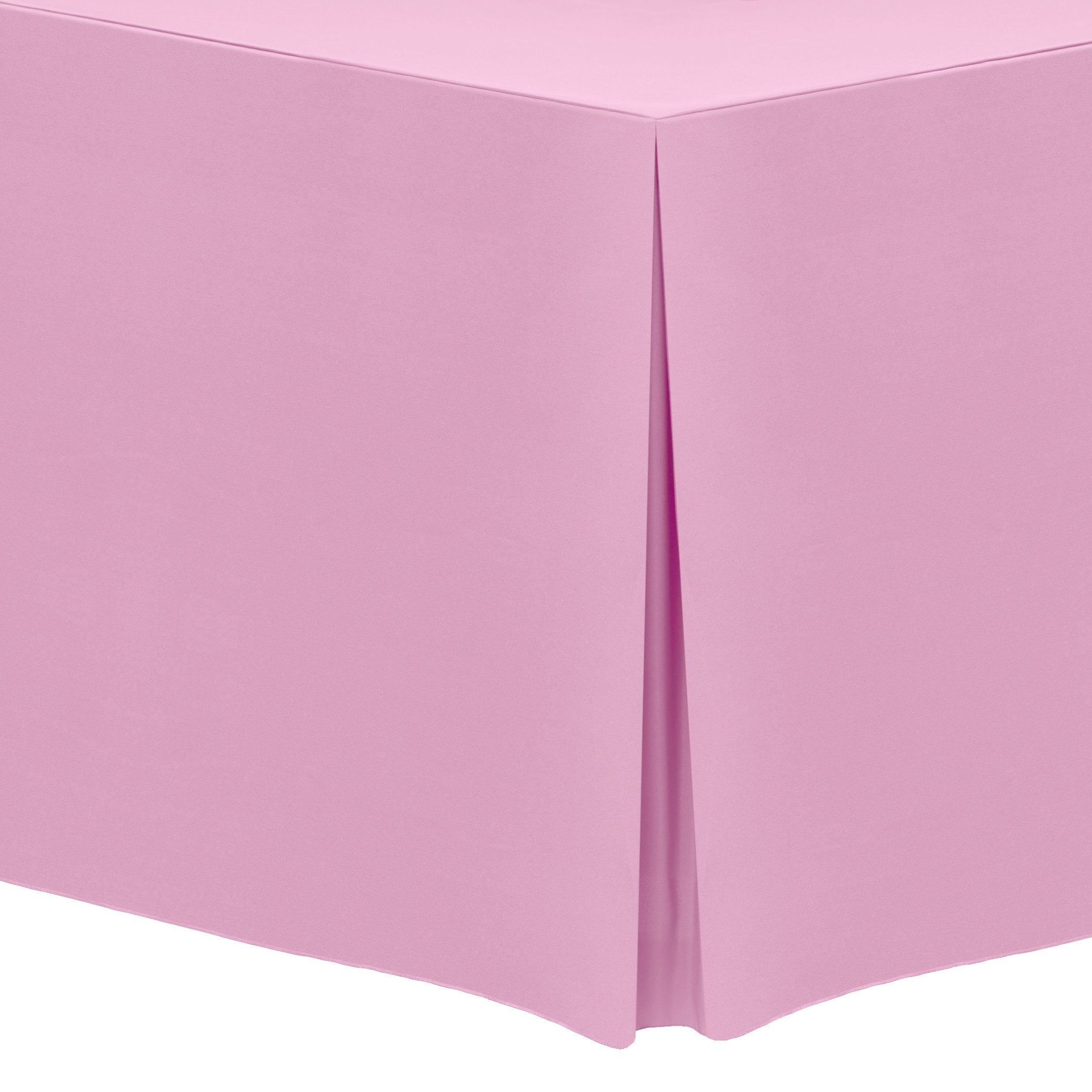 8 ft. Pink Balloon Polyester Tablecloth - Fits 24 x 96-Inch Banquet & Folding Rectangular Tables (36