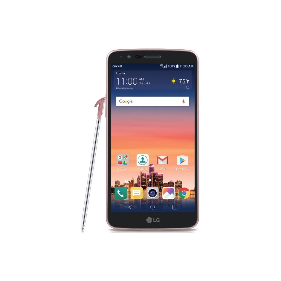 LG Stylo 3 Smartphone 16GB Titan Gray (Cricket Wireless) - GSM Unlocked Phone for Work, School & Entertainment