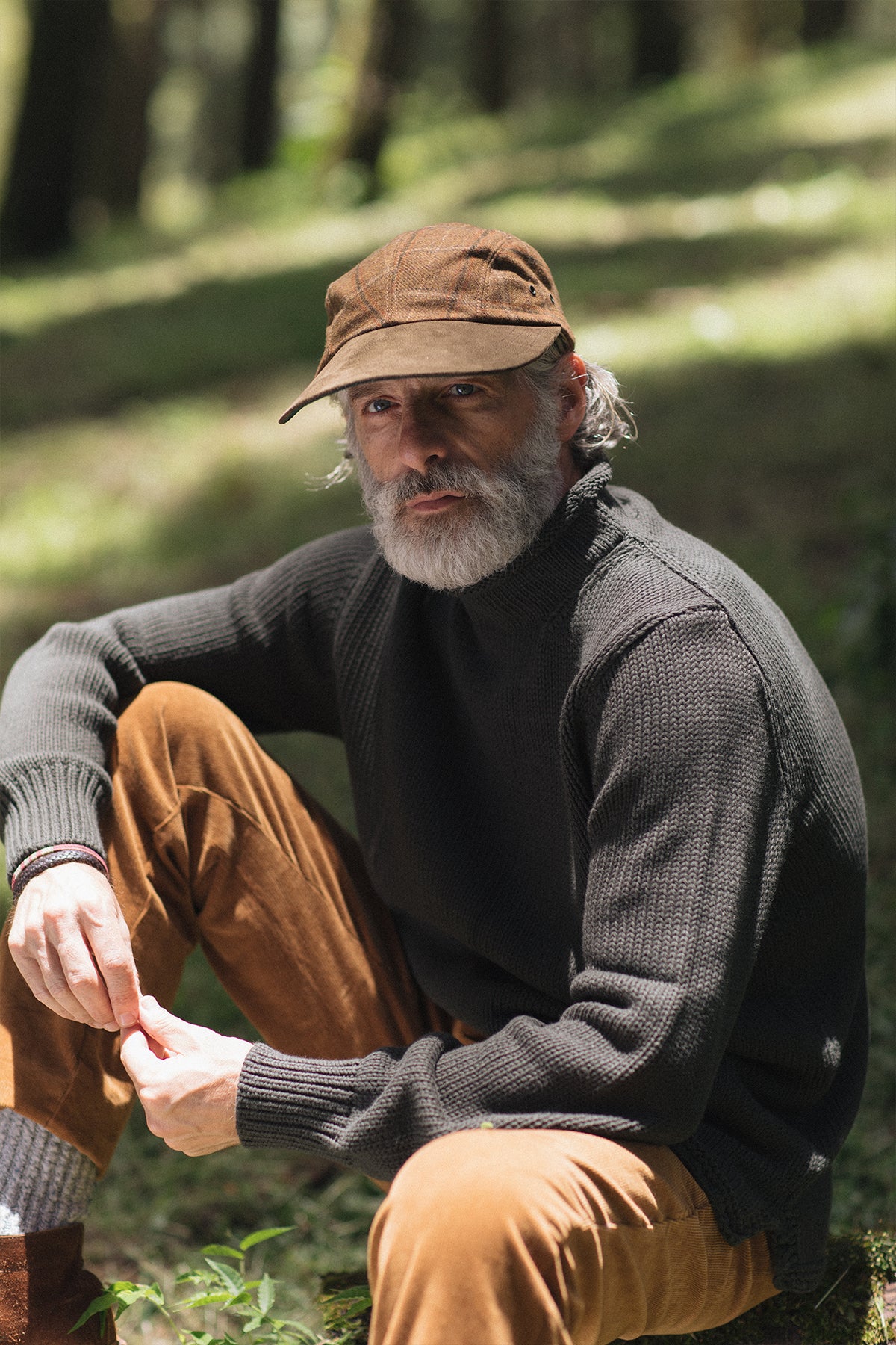 Premium Olive Green Fisherman's Sweater for Men - Warm Cable Knit Wool Pullover for Outdoor & Casual Wear - Perfect for Fishing, Hiking, and Fall/Winter Fashion