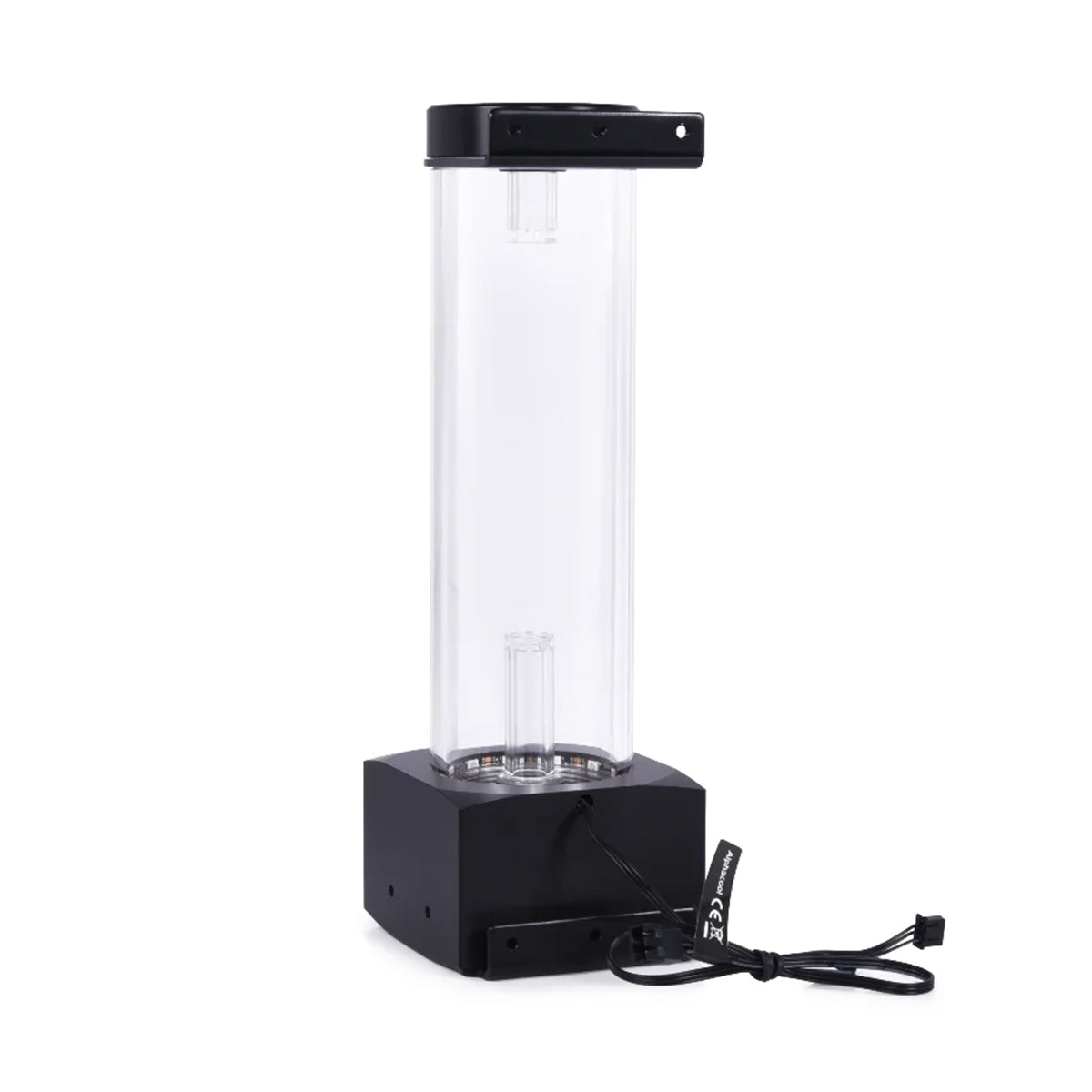 Alphacool Core 200 Aurora ARGB PC Water Cooling Reservoir - Compatible with D5/VPP Pumps, Acrylic/Acetal Construction - Perfect for Custom Liquid Cooling PC Builds & Gaming Rigs