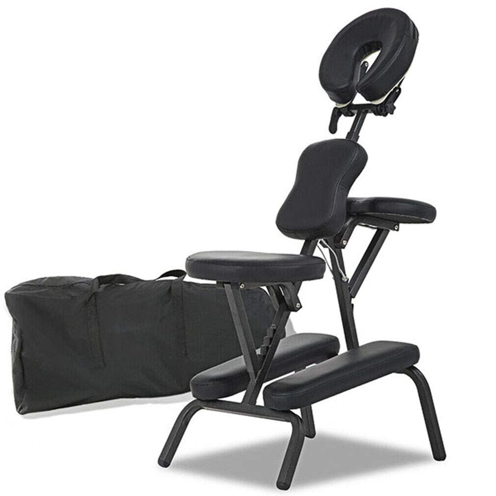 Besay Portable Tattoo Spa Massage Chair - Foldable PU Leather Pad for Home & Salon Use - Space Saving Design for Relaxation & Tattoo Sessions
