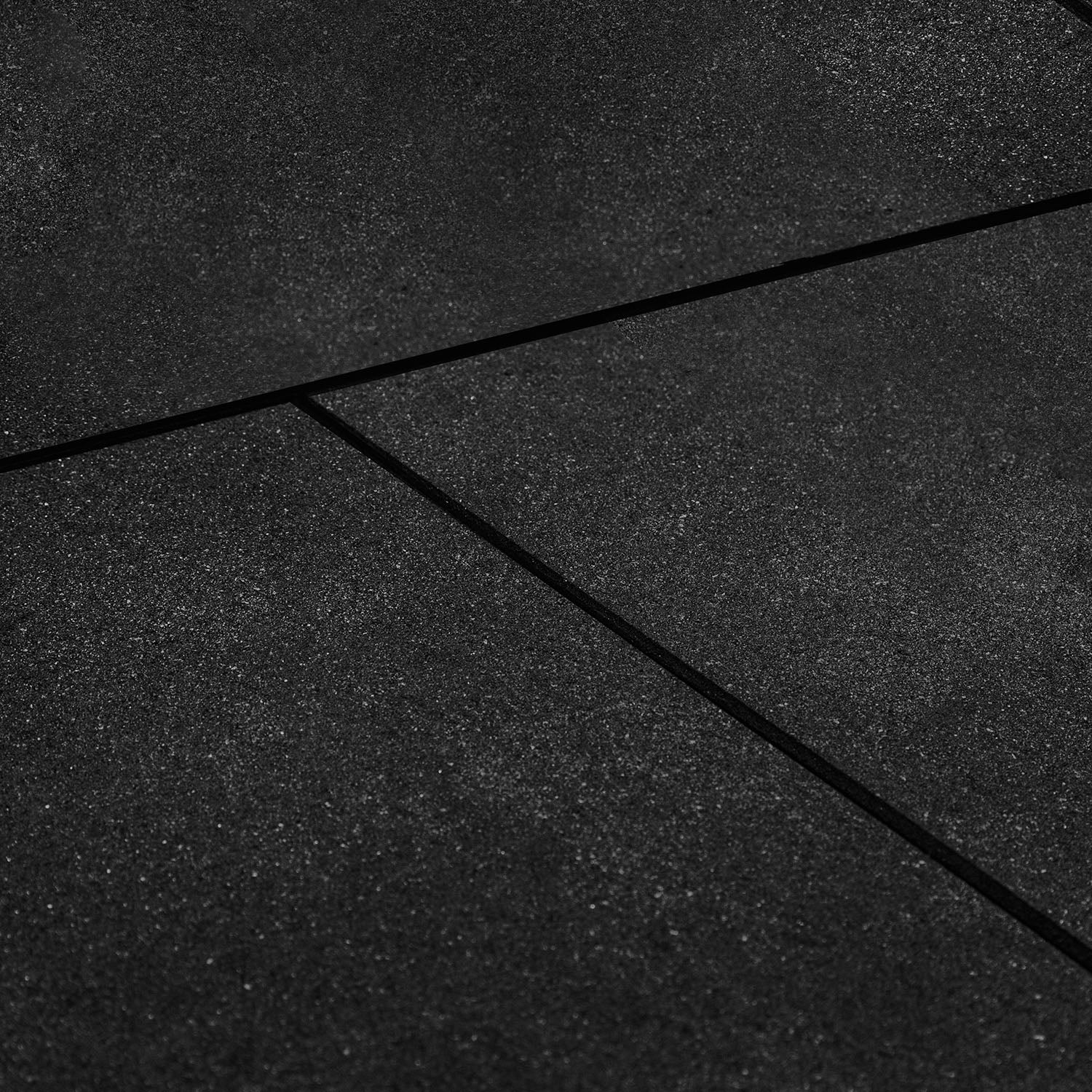 CORTEX 15mm Commercial Grade Rubber Gym Floor Tiles - 1m x 1m Beveled Edge Exercise Mat (Pack of 64) for Home Gym, Weight Room & Fitness Studio Flooring