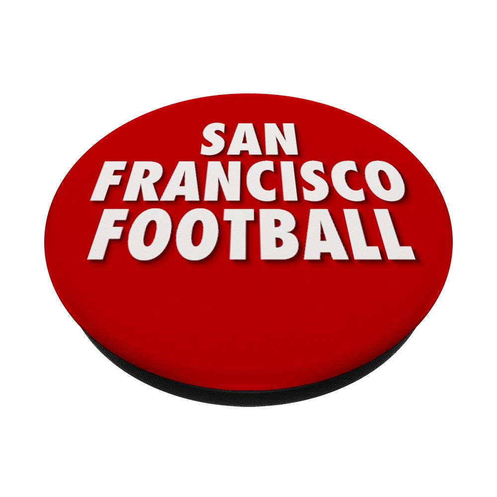 San Francisco 49ers Football Team Official PopSockets Swappable PopGrip - SF Fan Gear for iPhone & Android - Perfect for Game Day, Travel & Daily Use