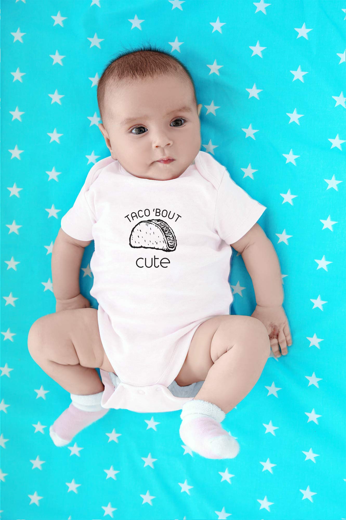 Funny Newborn Baby Bodysuit Outfits for Boys & Girls - Cute Taco Design - Perfect for Photoshoots, Birthdays & Playdates