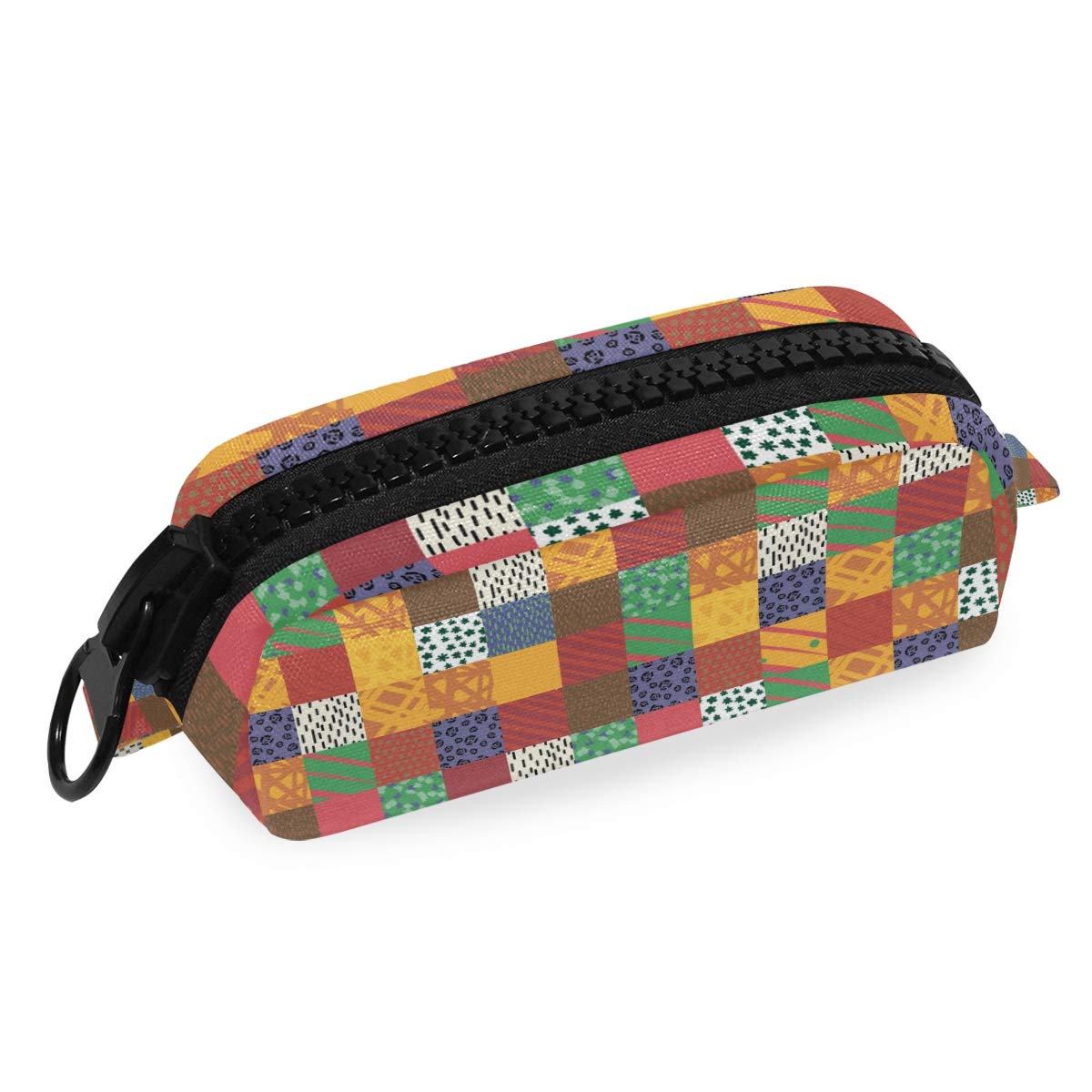 FengJu Large Capacity Pencil Case with Zipper - Vibrant Colors for School, Office & Travel - Perfect for Pens, Markers, Makeup & Cosmetics Storage