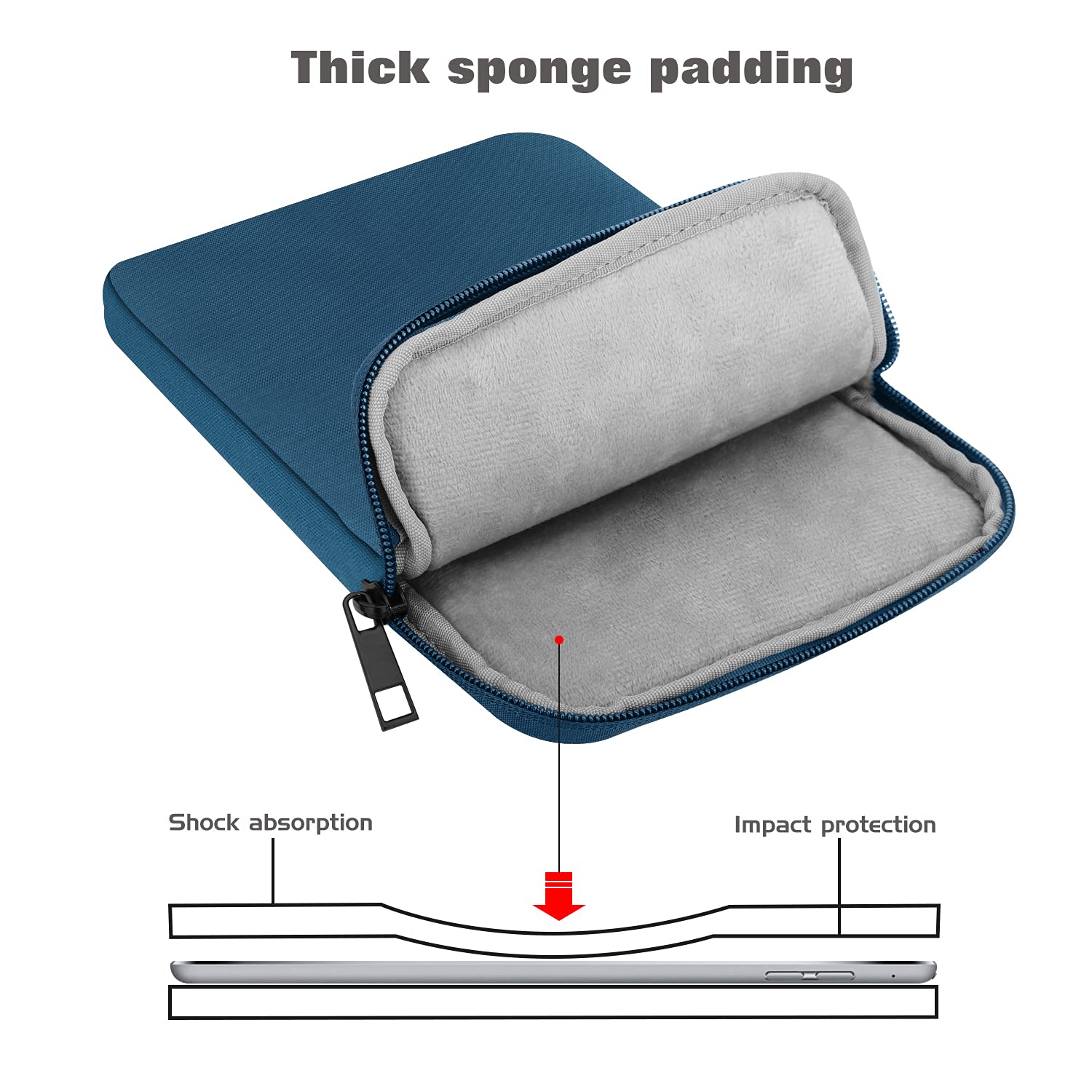MoKo Tablet Case Compatible with iPad Air M2 2024, iPad Pro 11 M4 2024, iPad 10th/9th/8th/7th Gen, Samsung Galaxy Tab S9/S8 11