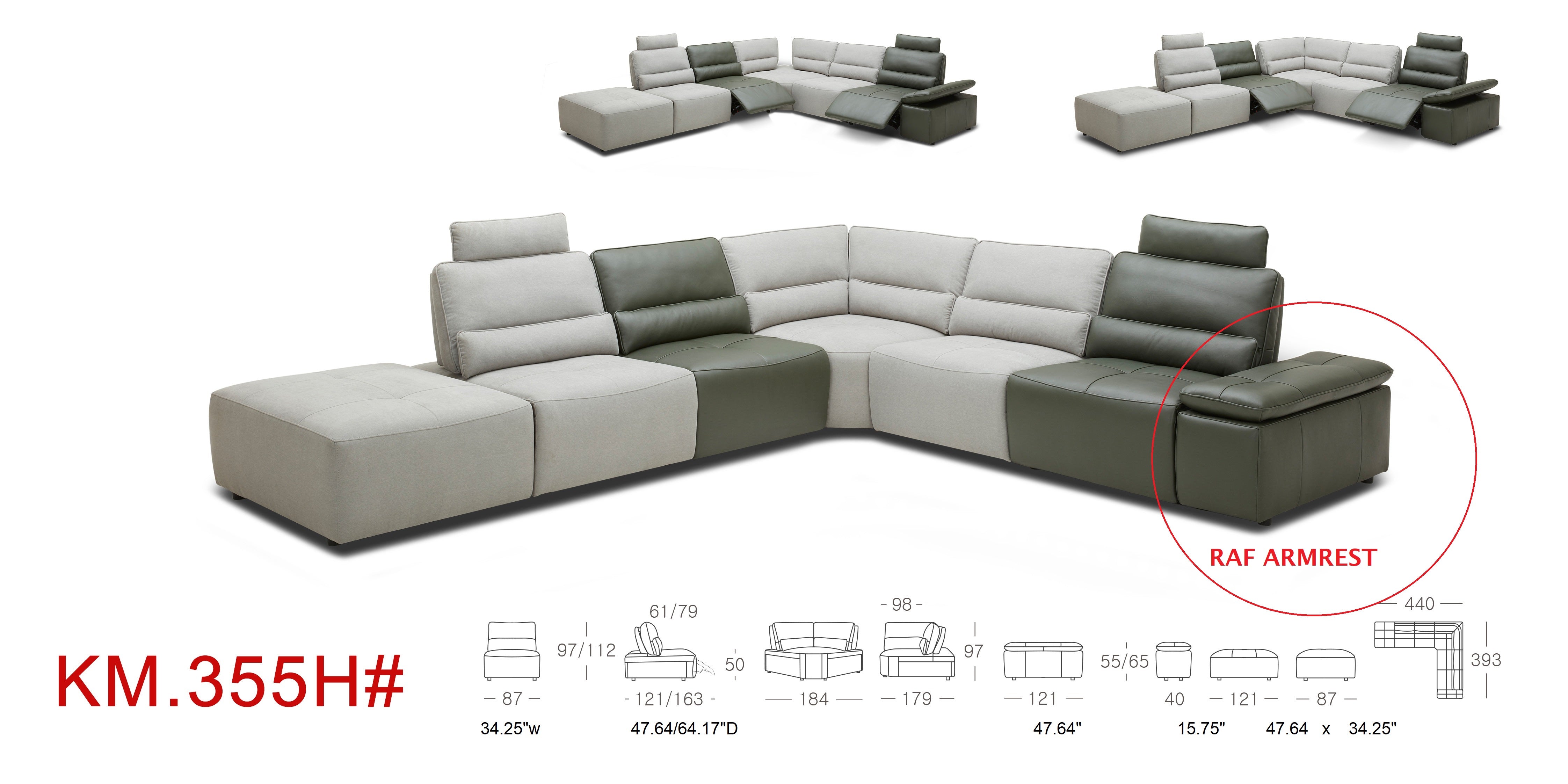EMF KM.355 Eco Leather Modular Office Chair with Double Motion Mechanism - Ergonomic Design for Home & Workspace Comfort
