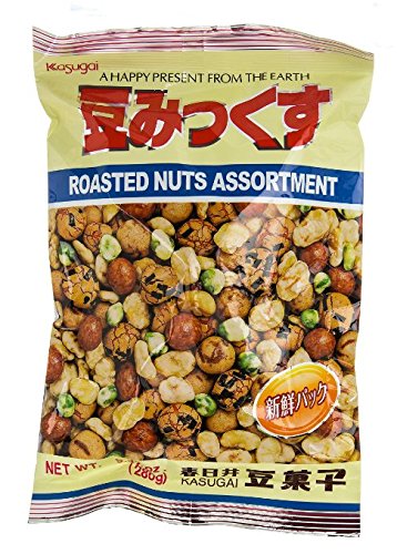 Premium Japanese Kasugai Roasted Mixed Nuts 8oz (2-Pack) - Crunchy Snack for Parties, Gifts & Healthy On-the-Go Nutrition