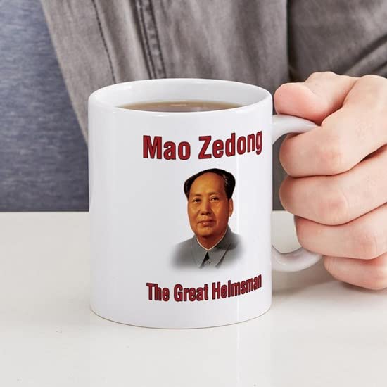 Mao Zedong 11 oz Ceramic Coffee Mug - 325 ml White Tea Cup with Handle - Perfect for Home, Office & Gift Giving - Vintage Chinese Leader Design