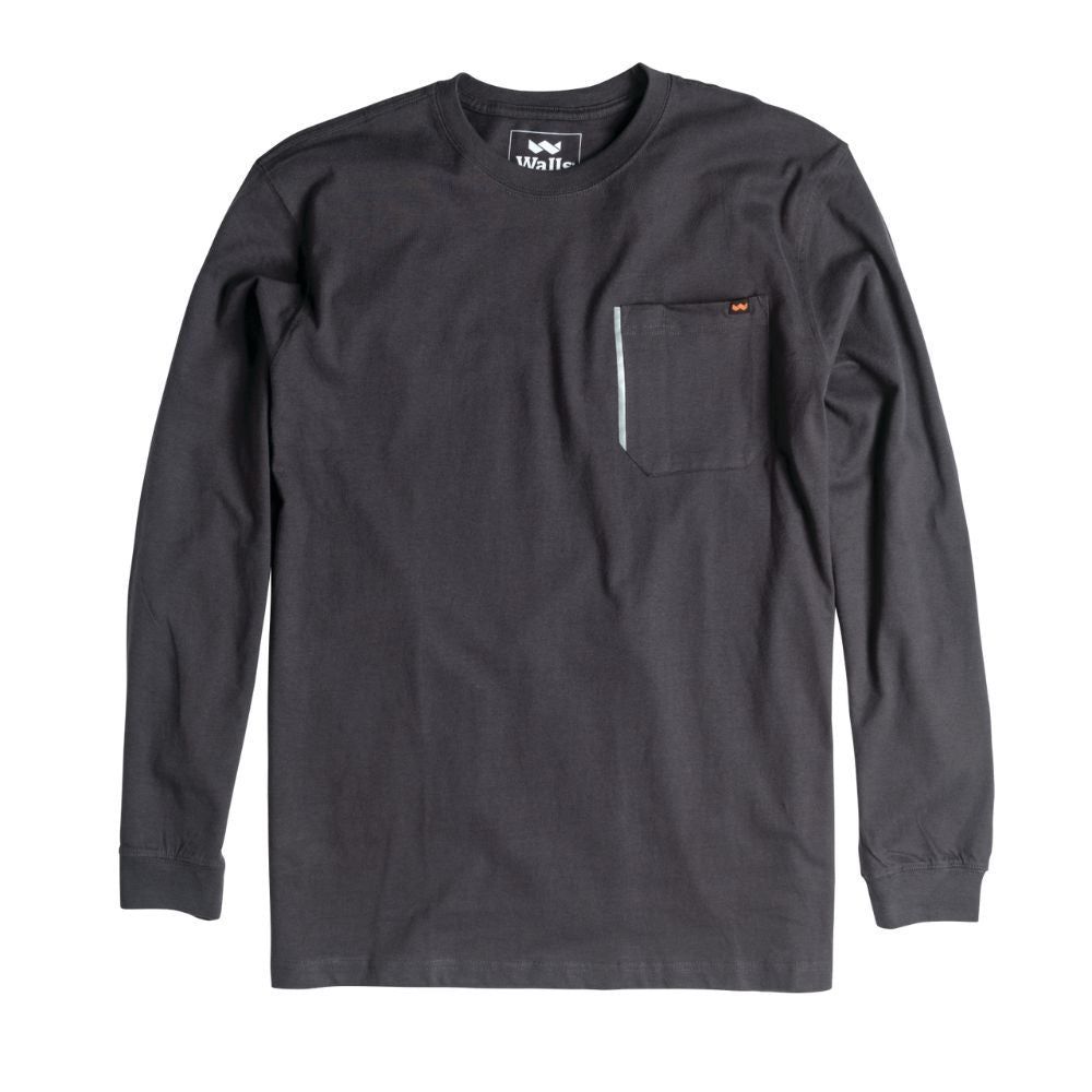 Heavy Duty Men's Long Sleeve Work Shirt - Dark Charcoal - YL879 - Durable Construction for Construction, Landscaping & Outdoor Work