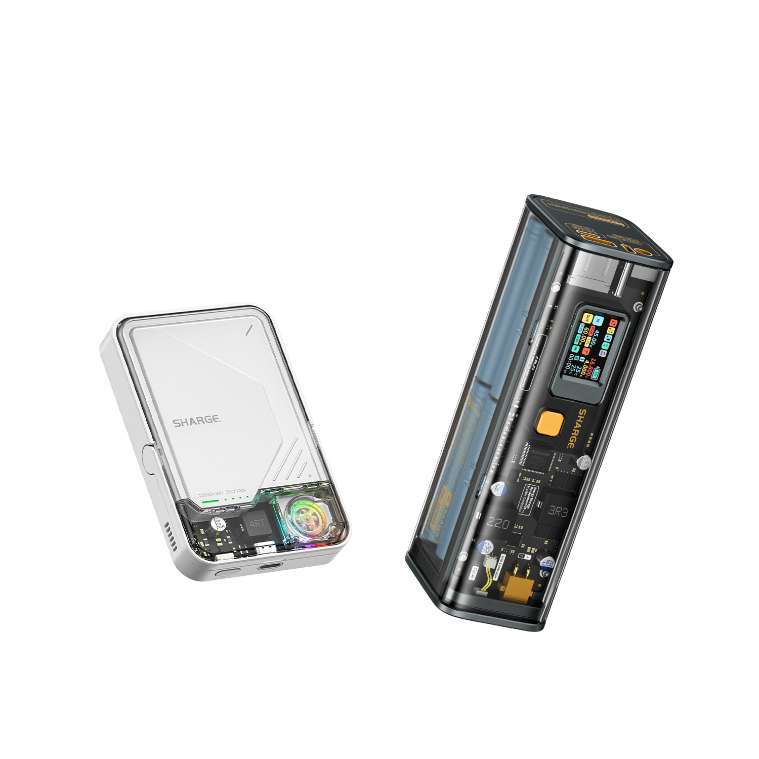 Transparent Power Combo - High-Quality Clear Electronic Accessories Set for Smartphones & Tablets | Perfect for Travel, Office & Home Use