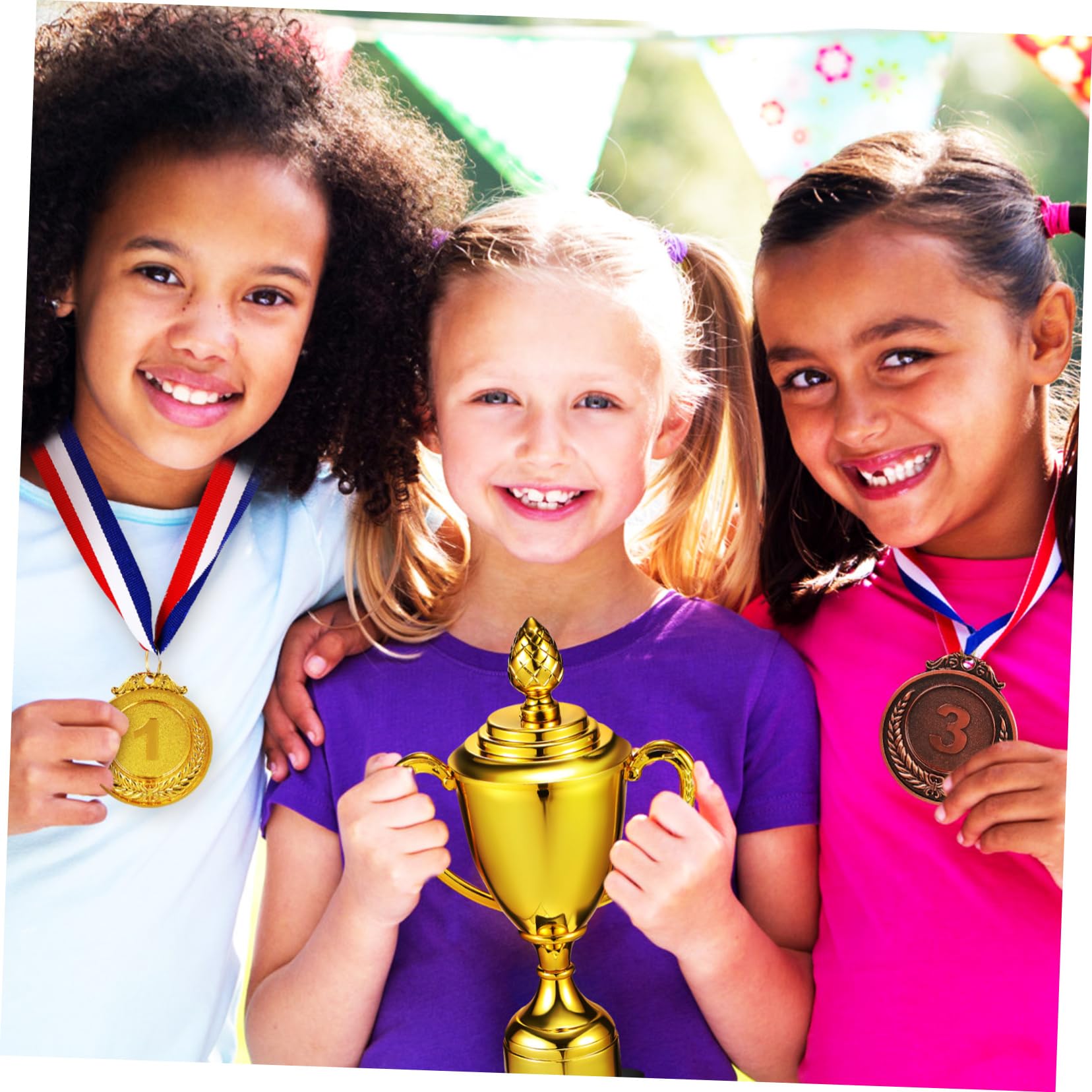 Mini Plastic Trophy Toy - Small Reward Trophy for Kids, Awards, and Party Favors | Perfect for Classroom Prizes, Sports Awards, and Birthday Party Decorations