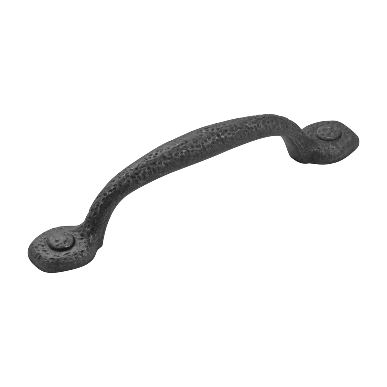 Rustic Black Iron Cabinet Pulls - 3-3/4