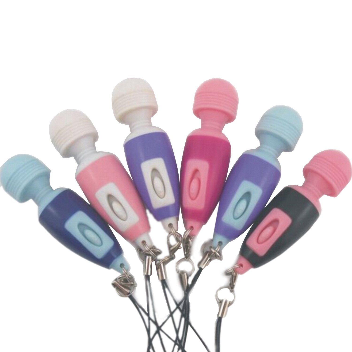 Portable Mini Vibrating Massage Wand - Stress Relief for Body, Head & Neck - Keychain Massager with Random Color (1 Pack) - Perfect for Office, Travel & Home Relaxation
