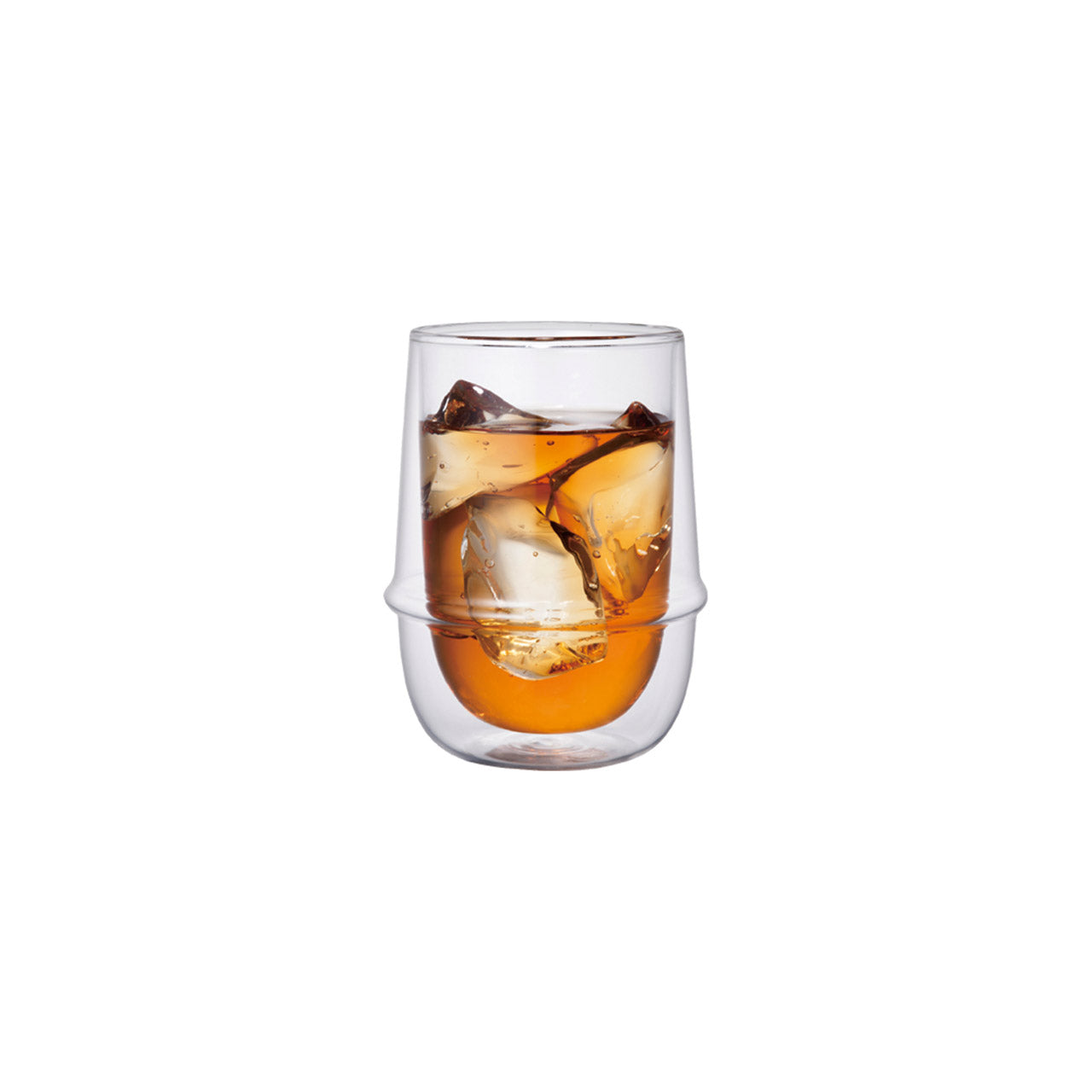 Premium Kronos Double Wall Insulated Iced Tea Glass - 350ml (12oz) BPA-Free Shatterproof Tumbler for Hot & Cold Drinks - Perfect for Iced Coffee, Lemonade, Smoothies at Home, Office or Outdoor Picnics