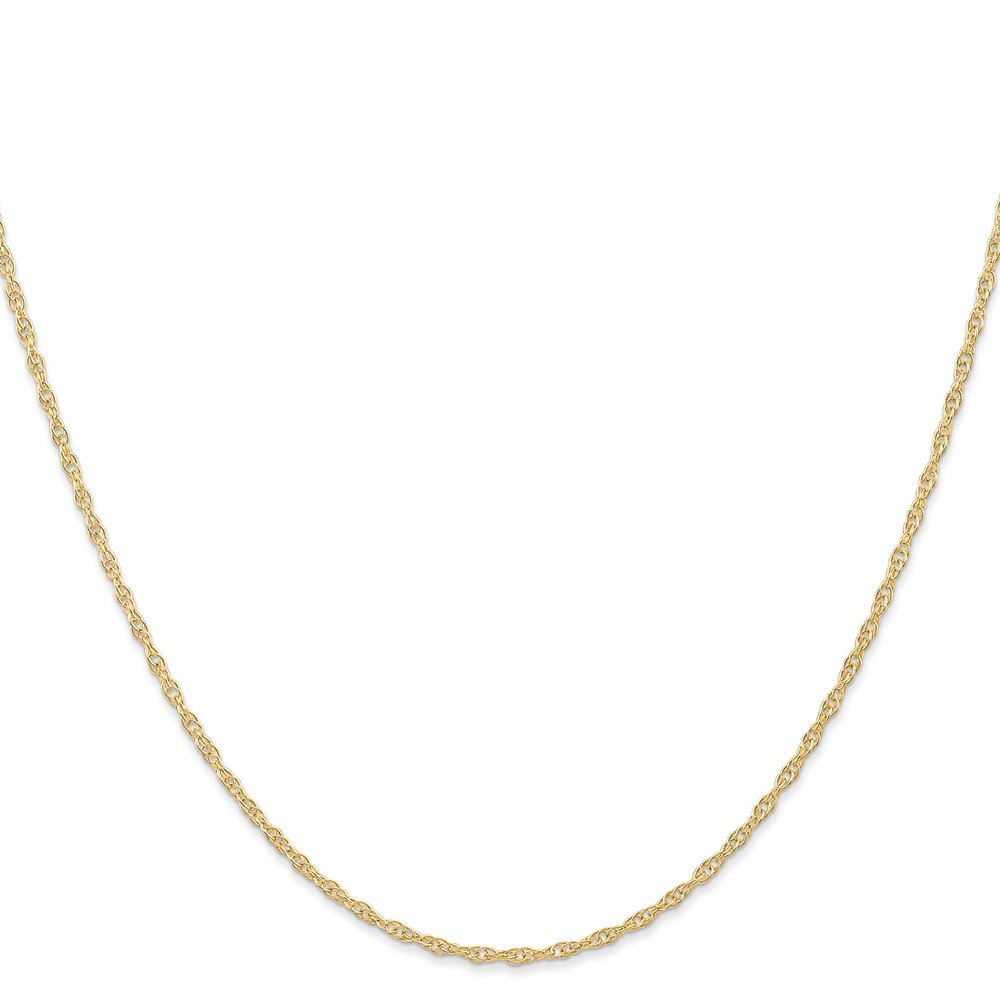 14K Gold 1.35mm Carded Cable Rope Chain Necklace - 20 Inch Dainty Jewelry for Women - Perfect for Layering, Gifts & Everyday Wear