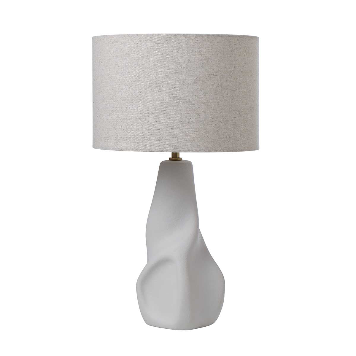 Organic Ceramic Table Lamp - Handmade Eco-Friendly Home Decor for Living Room, Bedroom & Office | Perfect for Ambient Lighting & Modern Interior Design
