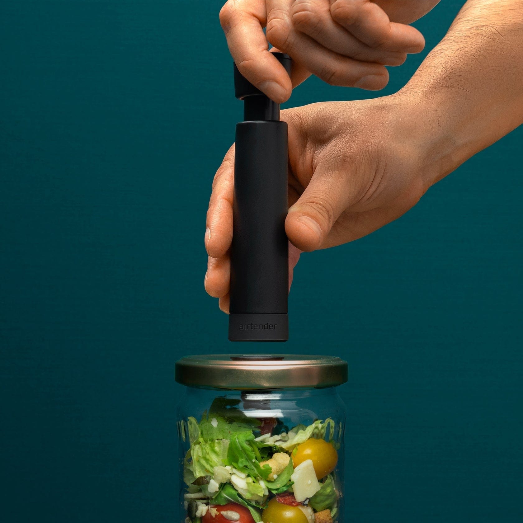 Airtender Food & Wine Vacuum Sealer Storage System - Keep Food Fresh Longer for Meal Prep, Sous Vide & Wine Preservation