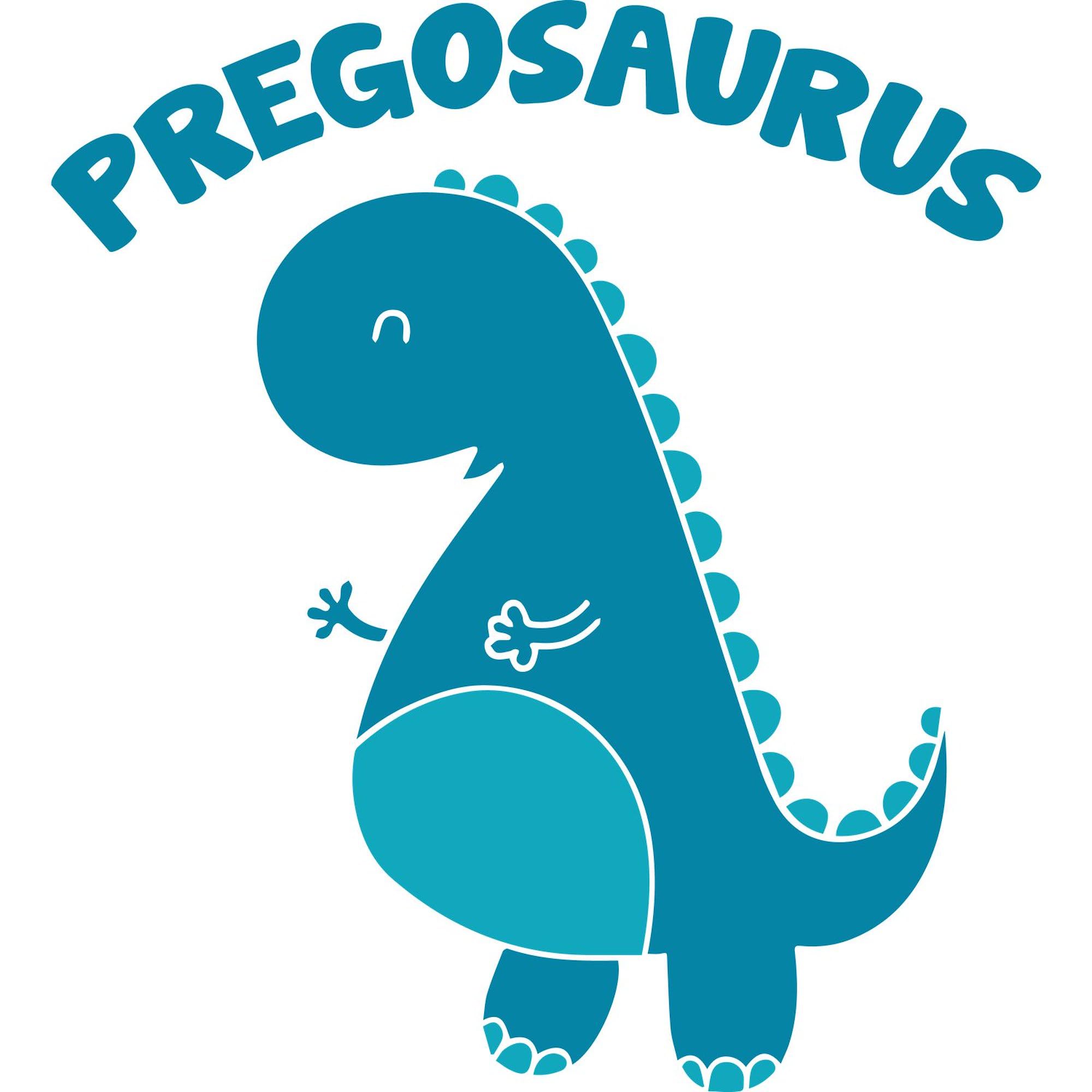 Pregosaurus Maternity T-Shirt for Women - Comfortable Ruched Side Design for Pregnancy - Perfect for Baby Showers, Maternity Photos & Casual Wear