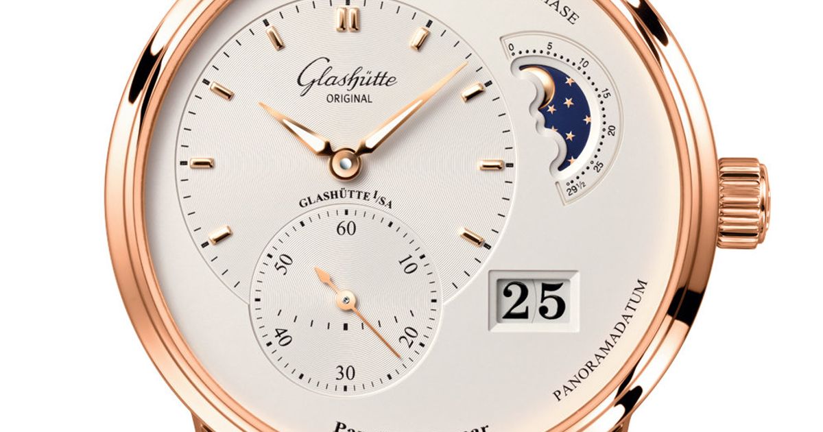 Glashütte Original PanoMatic Lunar 18K Red Gold Men's Luxury Watch - Perfect for Business, Formal Events & Collectors