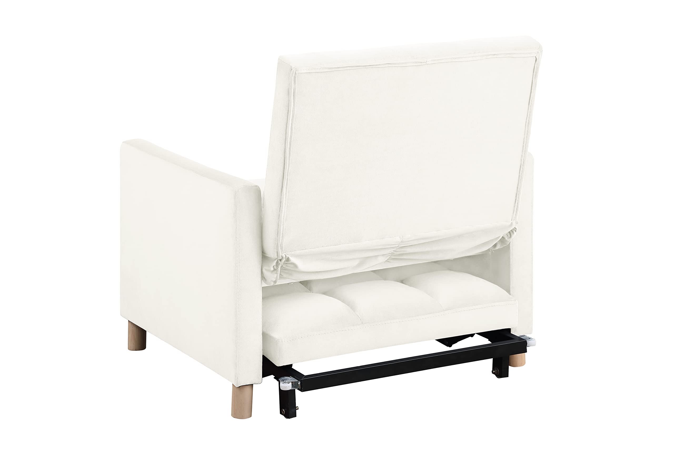 Merax 3-in-1 Convertible Sleeper Sofa Chair Bed - Adjustable Pullout Single Sleeper Sofa for Small Spaces | Multi-Functional Furniture for Living Room, Apartment, Office & Guest Room | Perfect for Studio, Dorm & Home Decor