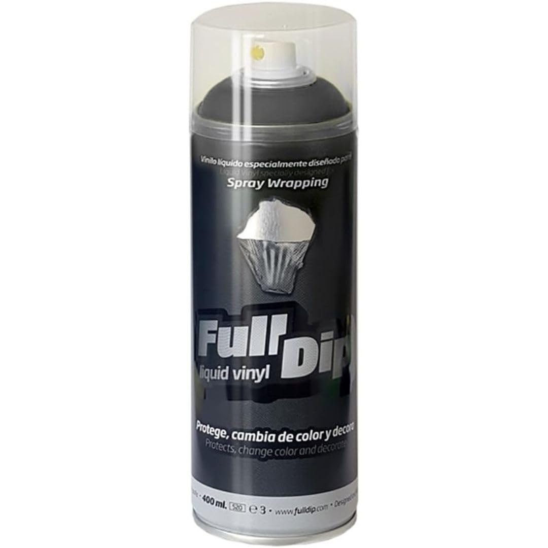 FULL DIP - Matte Gun Metal Spray Paint 400ml (13.5oz) - Automotive, DIY, Metal & Plastic Coating - Perfect for Car Rims, Motorcycle Parts & Home Projects
