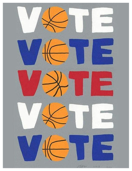 Jonas Wood Vote Poster - Premium Art Print for Home & Office Decor - Perfect for Living Room, Bedroom, or Studio Wall Art
