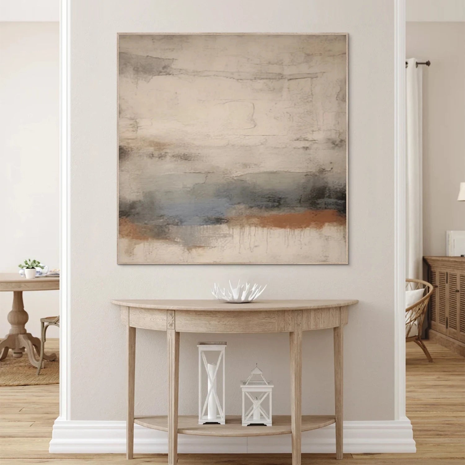 Abstract Tranquility Art Painting - Modern Wall Decor for Living Room, Bedroom & Office - Premium Canvas Print #WS300