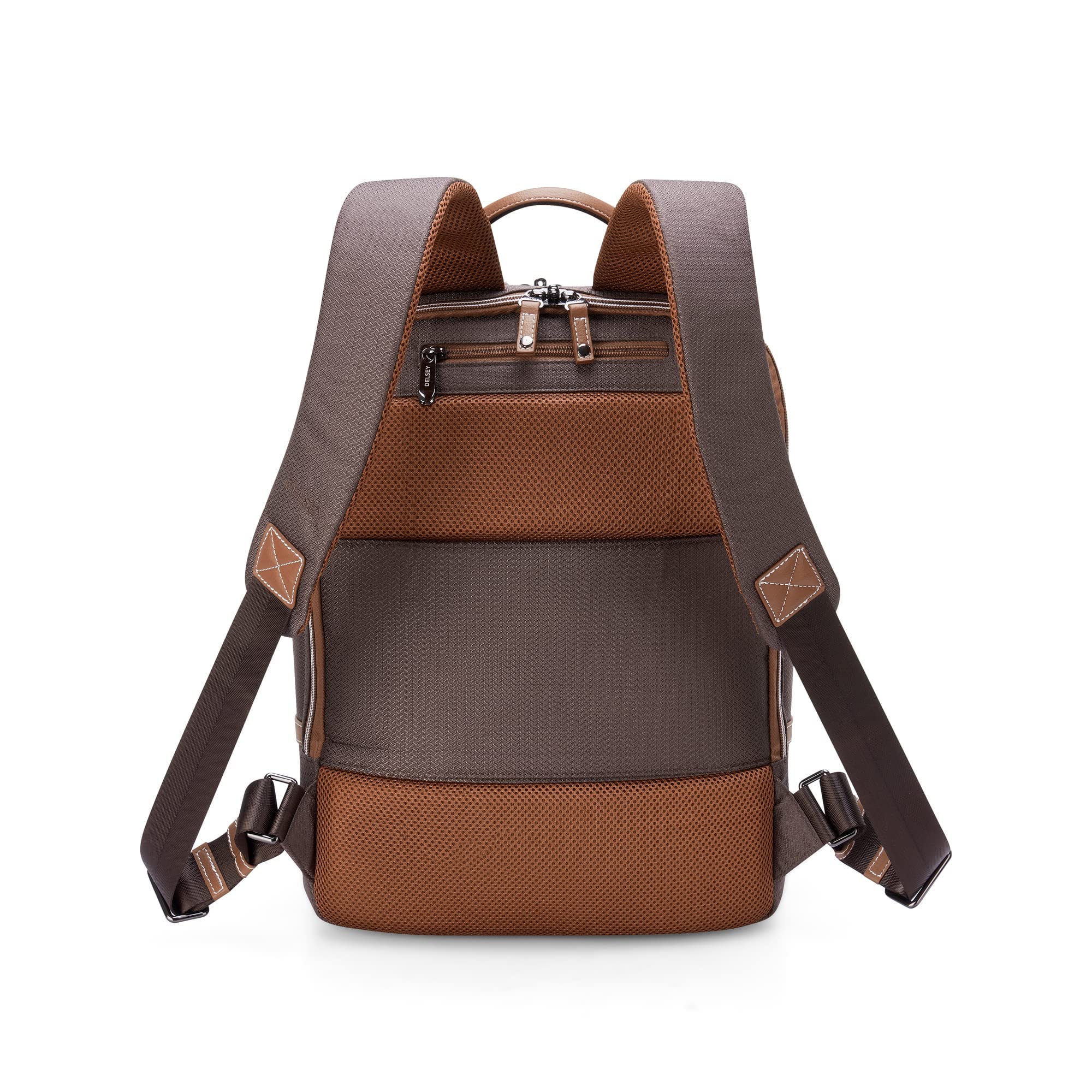 Delsey Paris Chatelet 2.0 Travel Laptop Backpack for Men & Women - 15.6 Inch Laptop Compartment, Water-Resistant, Business & College Backpack - Perfect for Commuting, Air Travel & Daily Use (Chocolate Brown)