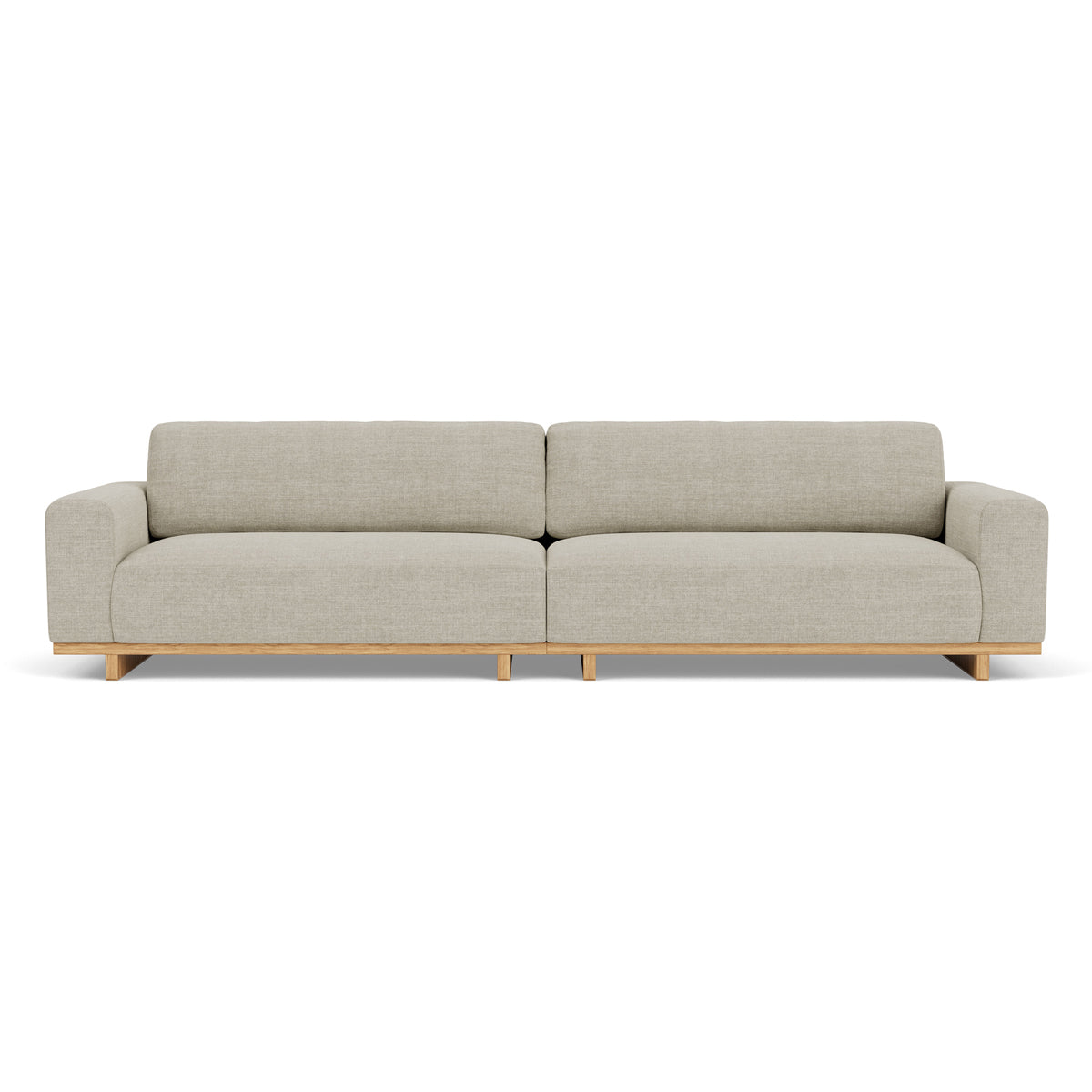 Aya Fabric 3.5 Seater Sofa - Modern Living Room Couch with Soft Upholstery, Comfortable Sectional Sofa for Home, Office & Lounge Areas