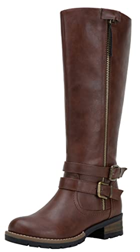 Two Zipper-9660-cognac/Brown