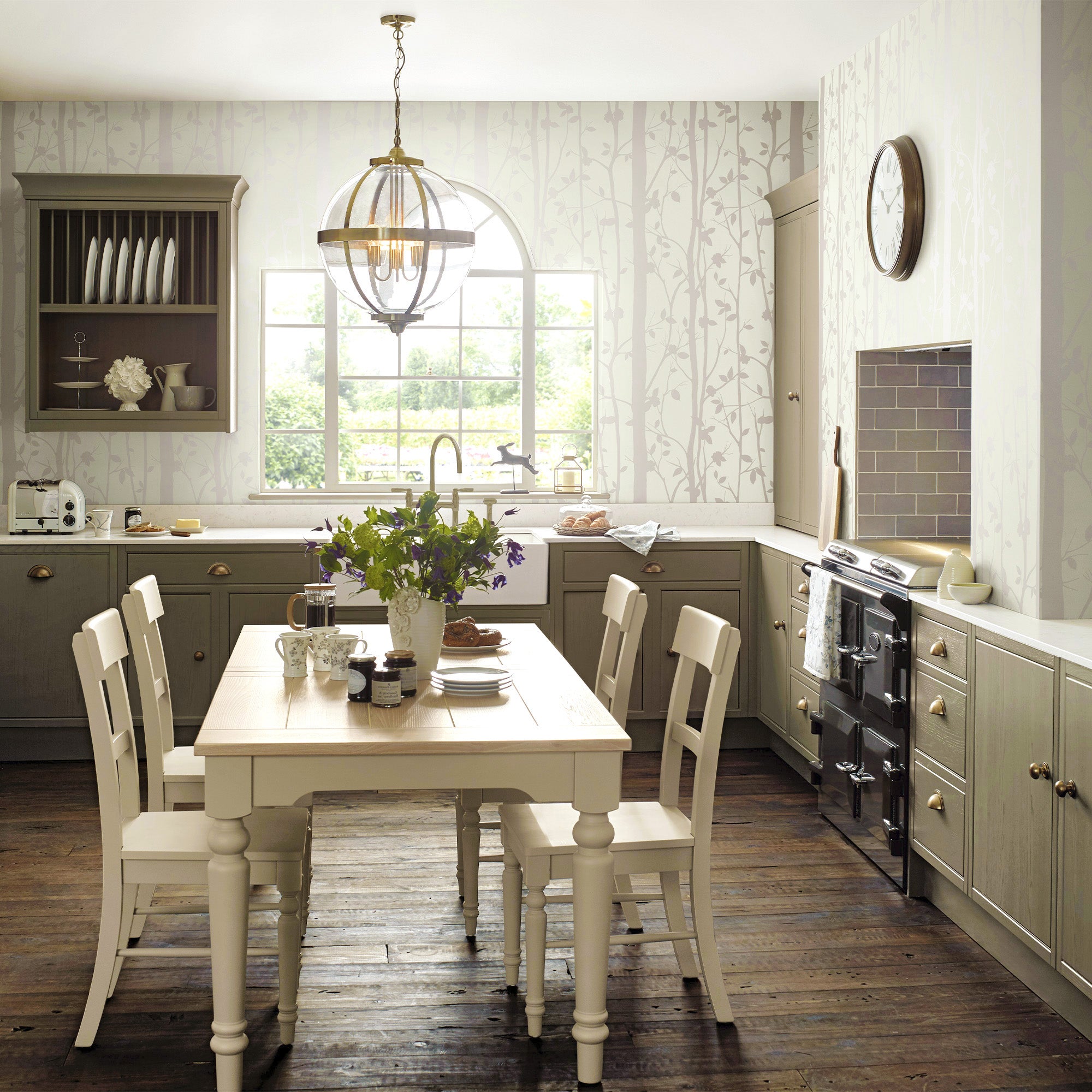 Laura Ashley Wallpaper - Cottonwood Pearlescent White Roll | Premium Peel & Stick Wallpaper for Bedroom, Living Room, Nursery Decor | Easy to Install & Removable