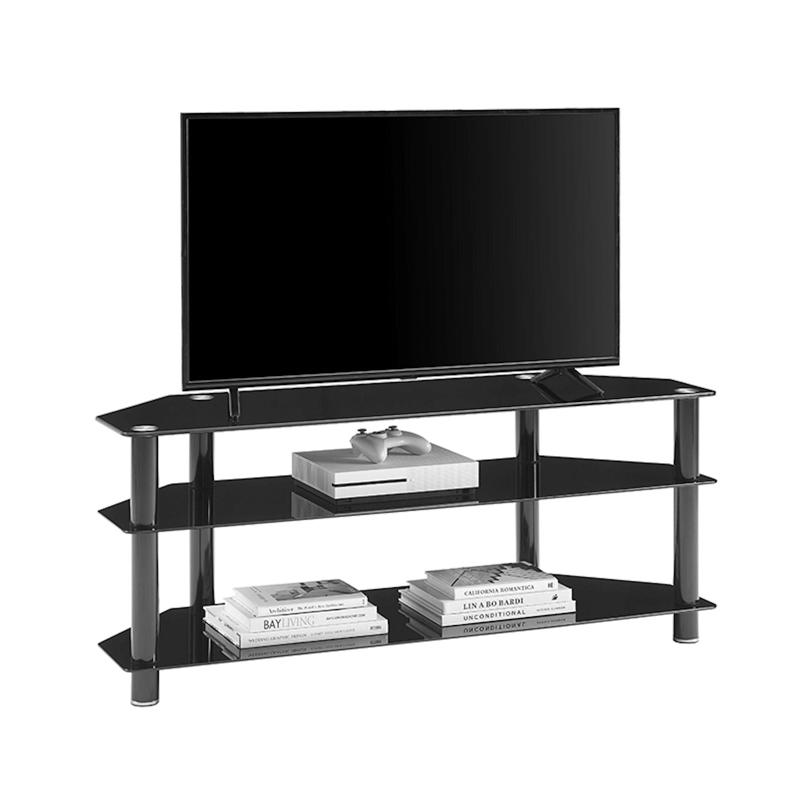 Modern ACE 1200 TV Stand by Tauris - Stylish Entertainment Center for Living Room, Home Theater & Media Storage