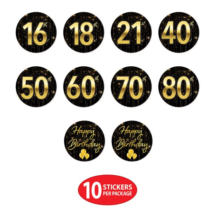 12 Pack Beistle Happy Birthday Gleam 'N Spray Centerpieces - Premium Party Decorations for Birthday Celebrations, Anniversaries & Special Events