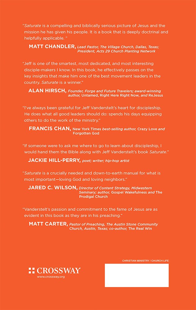 Saturate: A Christian Guide to Discipleship in Daily Life - Perfect for Bible Study, Small Groups & Personal Spiritual Growth