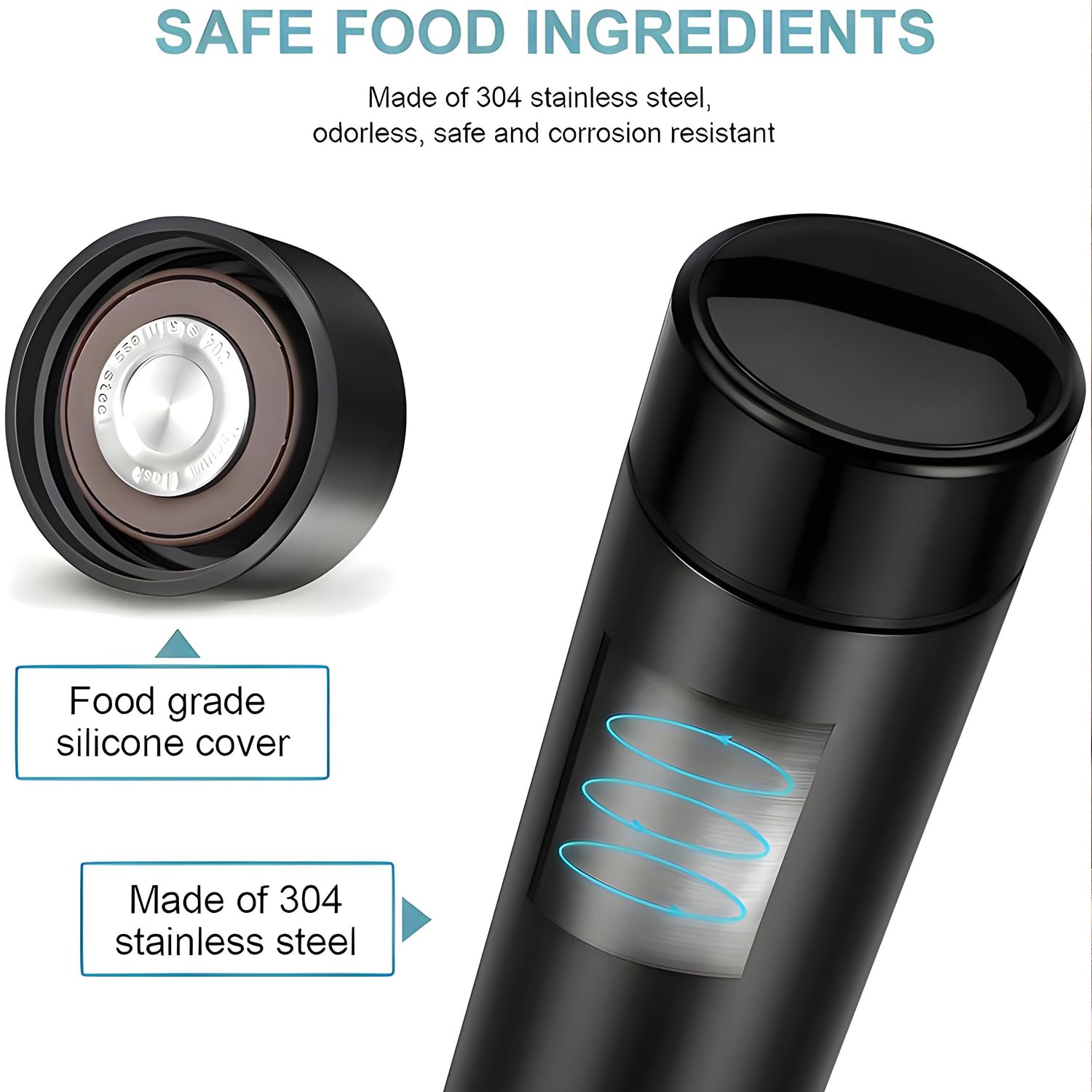 Custom Personalized Stainless Steel Water Bottle 500ml - Insulated, Engraved Name Gift for Boyfriend, Girlfriend, Employees - Black - Perfect for Workouts, Office, Travel & Outdoor Activities