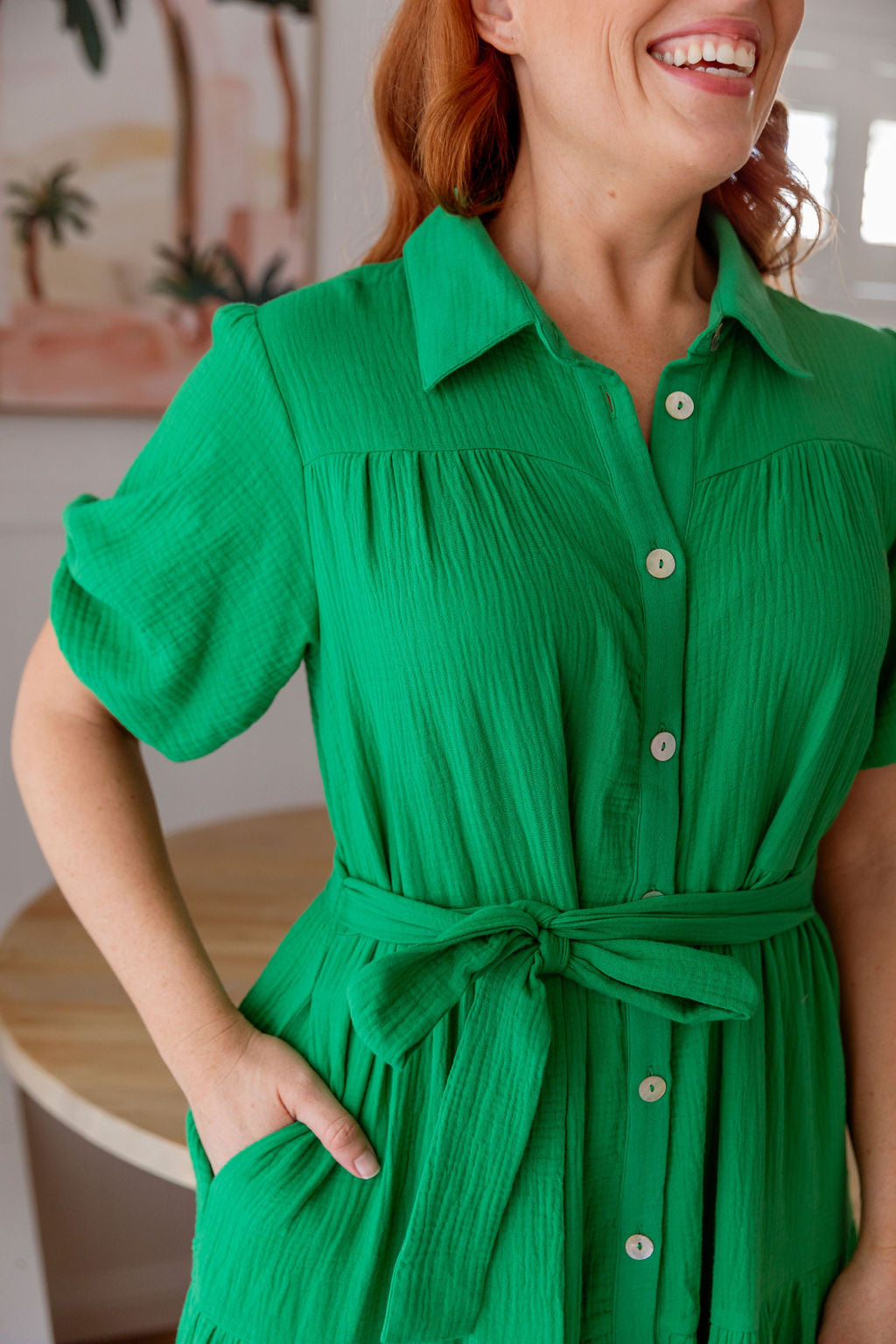 Stylish Mali Midi Dress in Green - Perfect for Summer Outfits, Casual Wear & Special Occasions