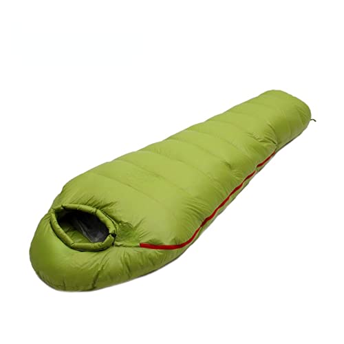 4 Season Ultra Warm Down Filled Sleeping Bag for Adults - Lightweight Waterproof Outdoor Camping Gear for Winter Hiking, Backpacking & Travel (Black) | Perfect for Cold Weather Camping, Mountaineering & Emergency Survival Kits