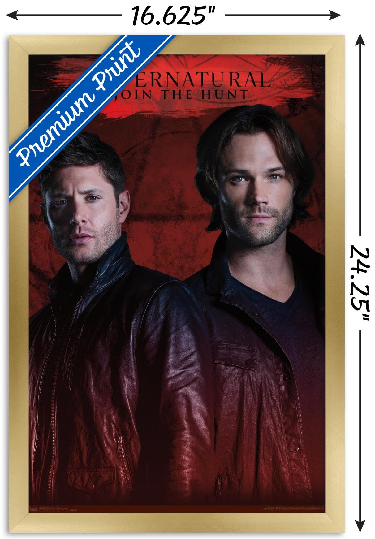 Supernatural TV Show Red Wall Poster - 14.725