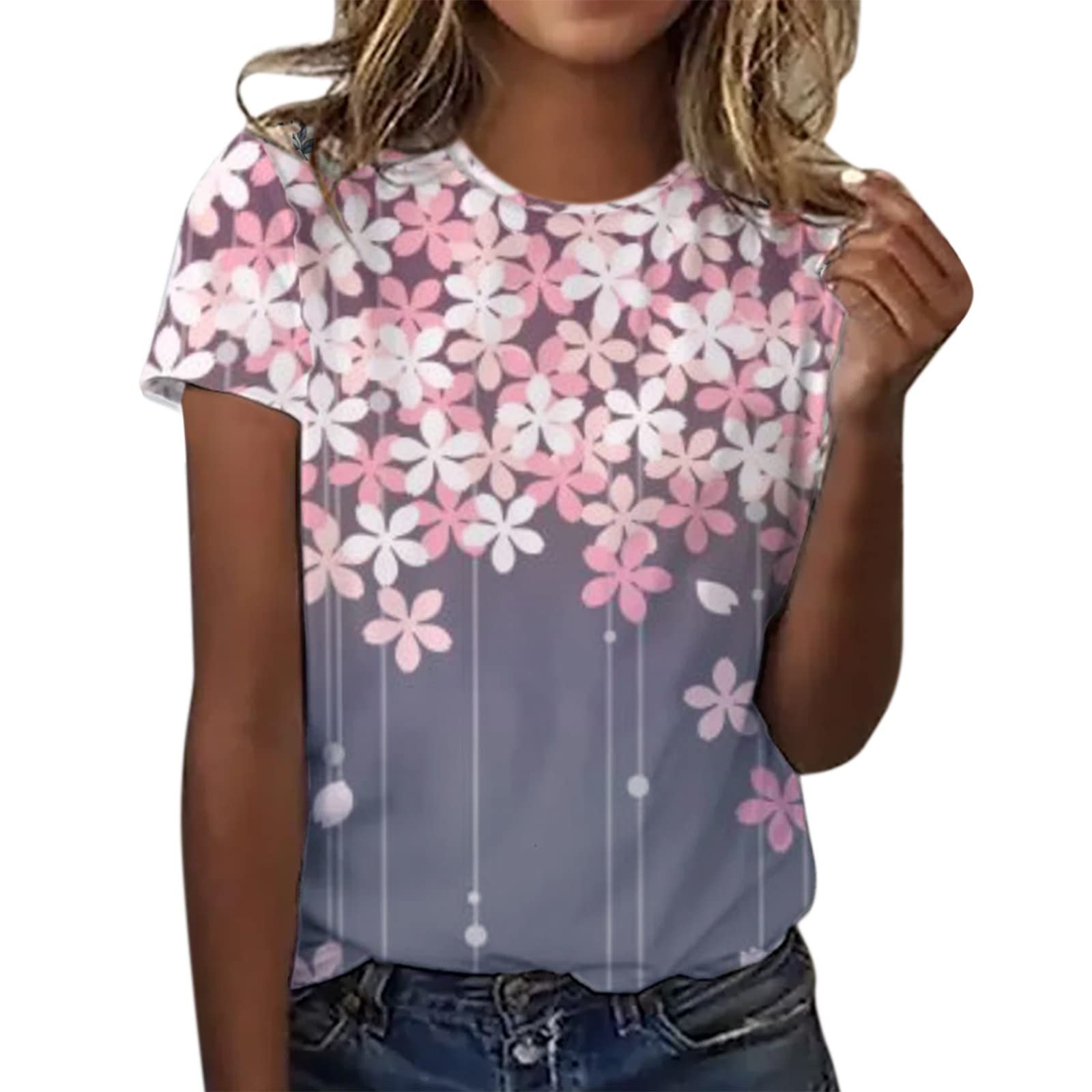 Women's Summer Tops - Cute Peplum & Loose Fit Blouses for Casual Wear, Beach Outings & Date Nights | Trendy Flowy T-Shirts for Women