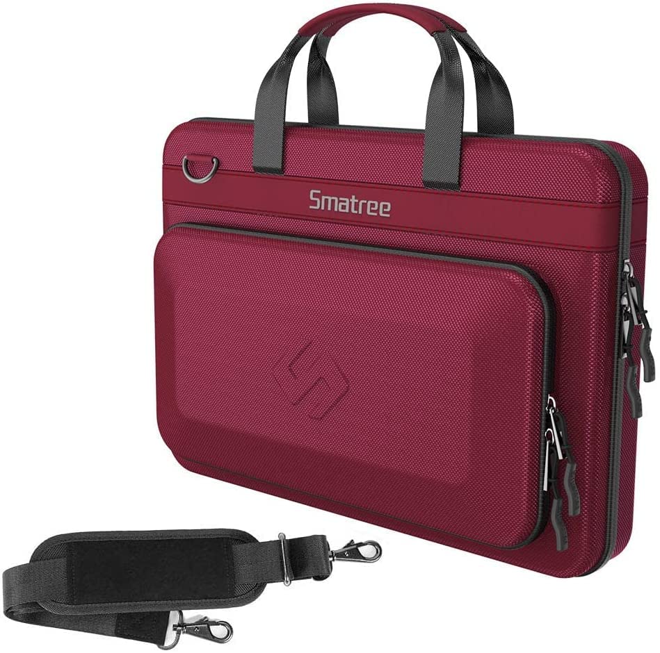 Smatree 16-inch MacBook Pro 2021 Laptop Bag for Men - 3-in-1 Business Briefcase with 15.6-inch Laptop Compartment & 11-inch iPad Pro Case - Compatible with HP, Acer, ASUS, Dell, Samsung 15.6-inch Laptops (Red) - Perfect for Office, Travel & Business Meetings