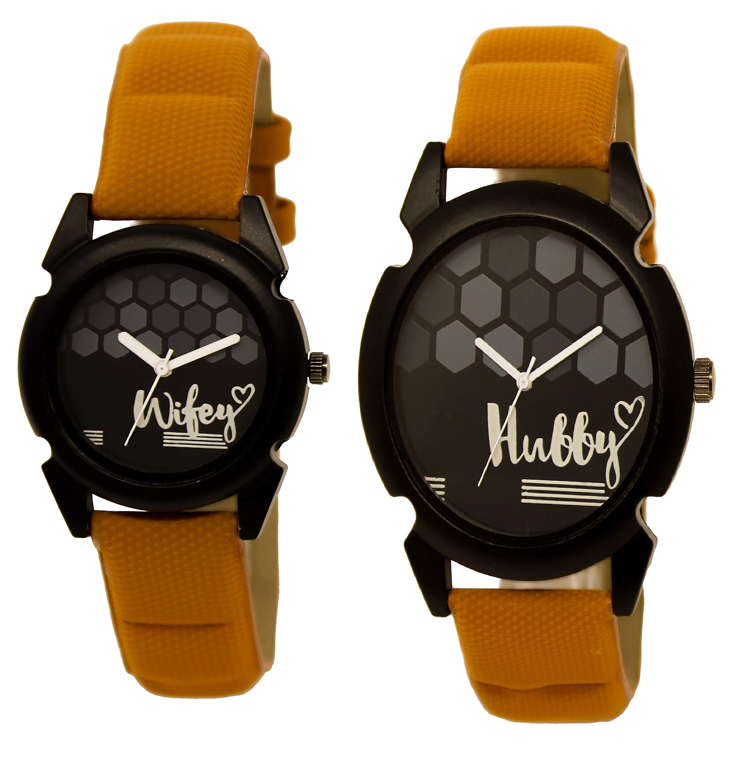 TONSY Analog Multicolor Dial Women's Watch with Orange Leather Strap - Fashionable Casual & Office Wear Accessory for Everyday Use