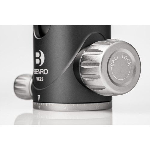 Benro VX30 Arca Swiss Style Aluminum Ballhead with PU60N Camera Plate - Professional Tripod Head for DSLR & Mirrorless Cameras - Perfect for Photography, Videography & Travel