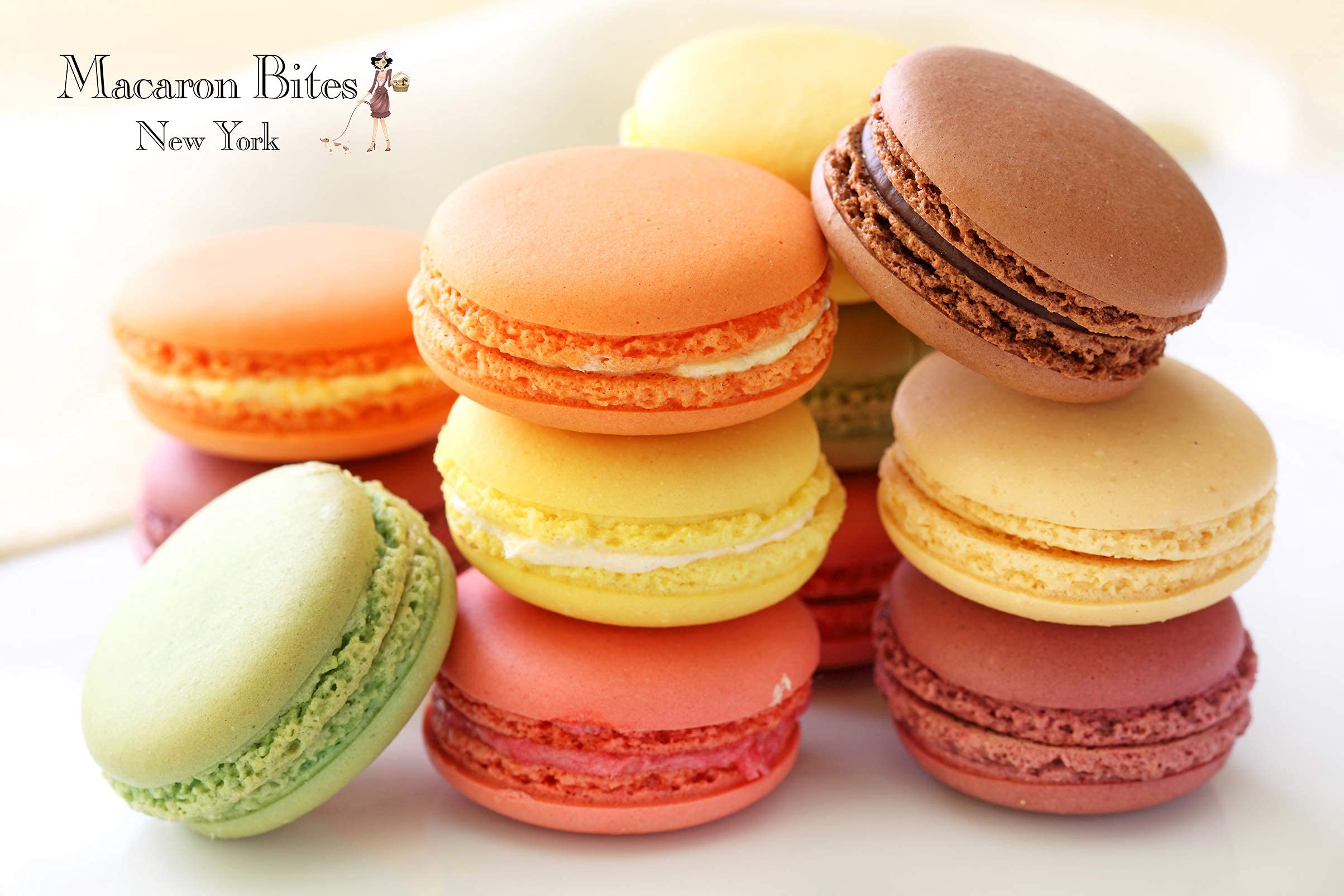Gourmet French Macarons - Assorted Box of 12 Delicious Macaron Cookies | Perfect for Birthday Gifts, Wedding Favors & Holiday Treats