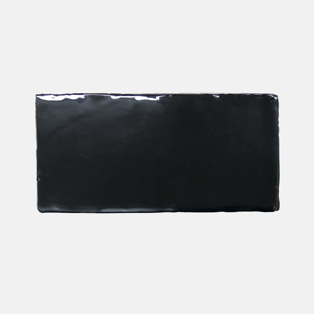 Premium Columbus Nero 75x150 Glossy Subway Tile - Perfect for Kitchen Backsplash, Bathroom Walls & Modern Interior Design