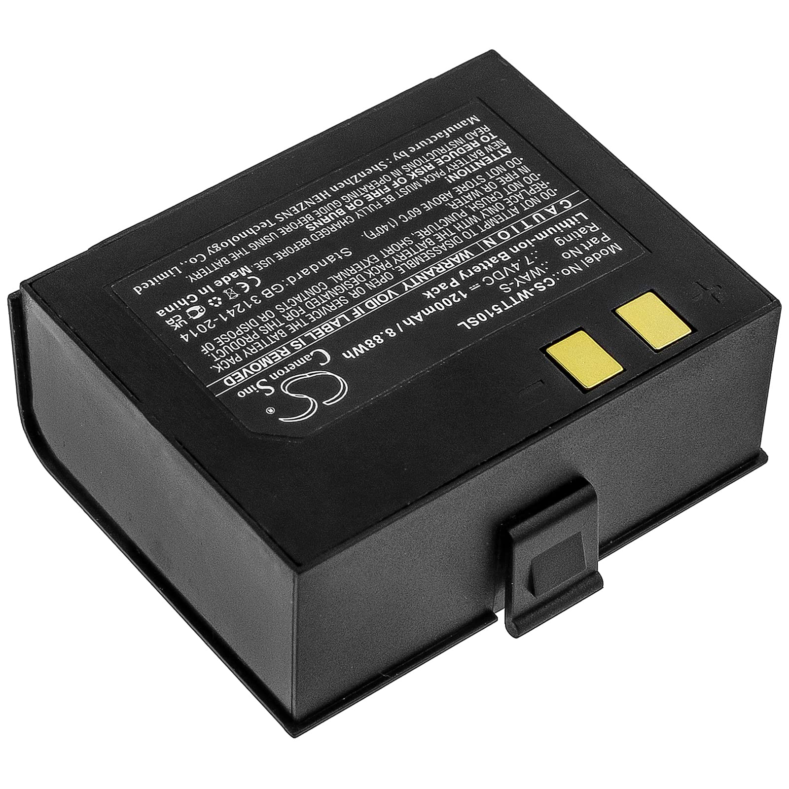 7.4V Way-S Replacement Battery for Way Systems MTT 1510 Printer - Compatible with POS, Retail, and Restaurant Printing Systems