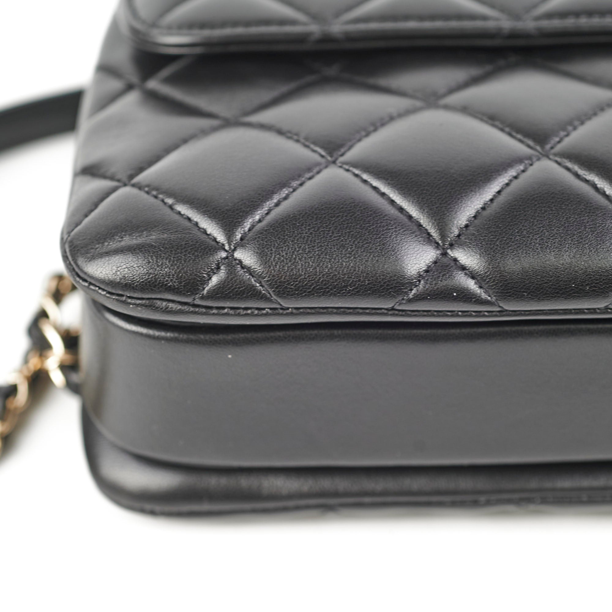 Chanel Trendy CC Medium Lambskin Black Quilted Shoulder Bag 24S Collection - Luxury Designer Handbag for Women, Perfect for Date Night & Special Occasions