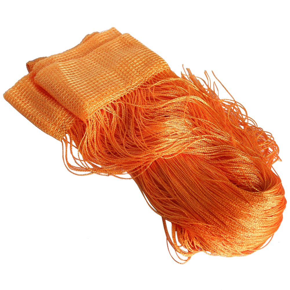100cm x 200cm Orange Decorative String Fringe Door Curtain - Bohemian Room Divider & Window Screen Panel for Bedroom, Living Room, and Dorm Decor