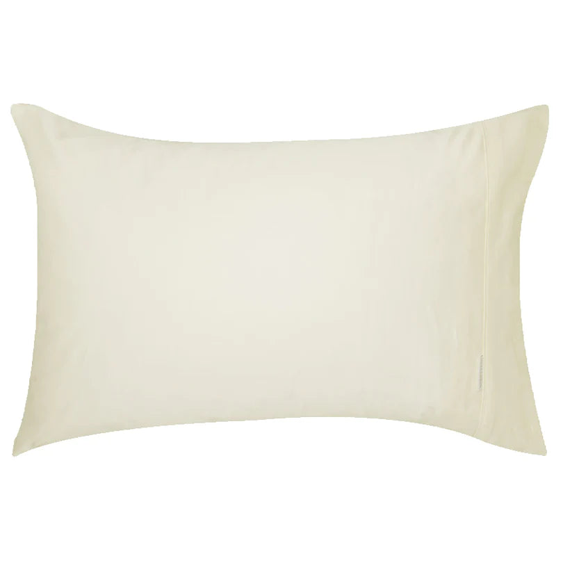 Luxury 400 Thread Count Egyptian Cotton Sateen King Size Pillowcase Set - Soft & Breathable Vanilla Bedding for Hotel-Like Comfort - Perfect for Master Bedroom, Guest Room & Luxury Home Decor